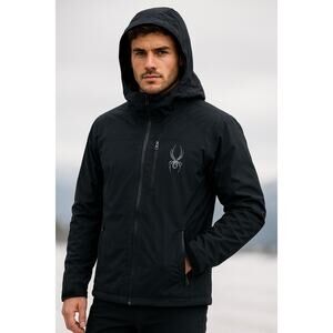 Spyder Men’s Black Ski Snowboard Jacket Size S